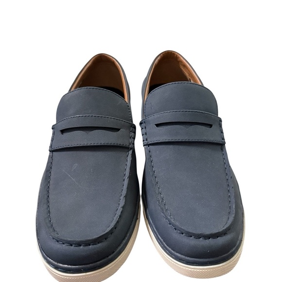 Steve Madden Navy Nubuck Loafers · Size 9 main image 5
